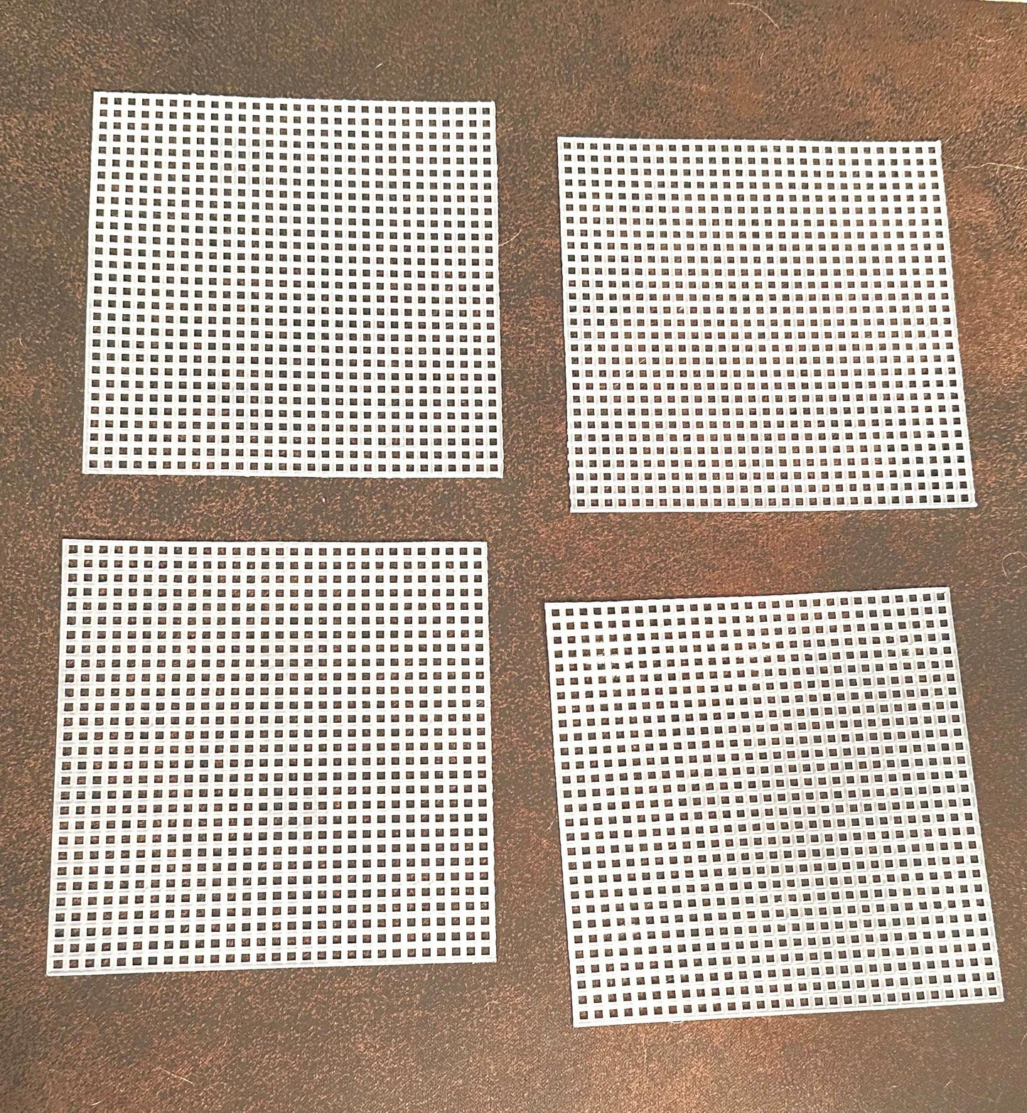 Precut Plastic Canvas Coaster Set of 4 – 4 3/8" Square – 30 x 30 Thread Count