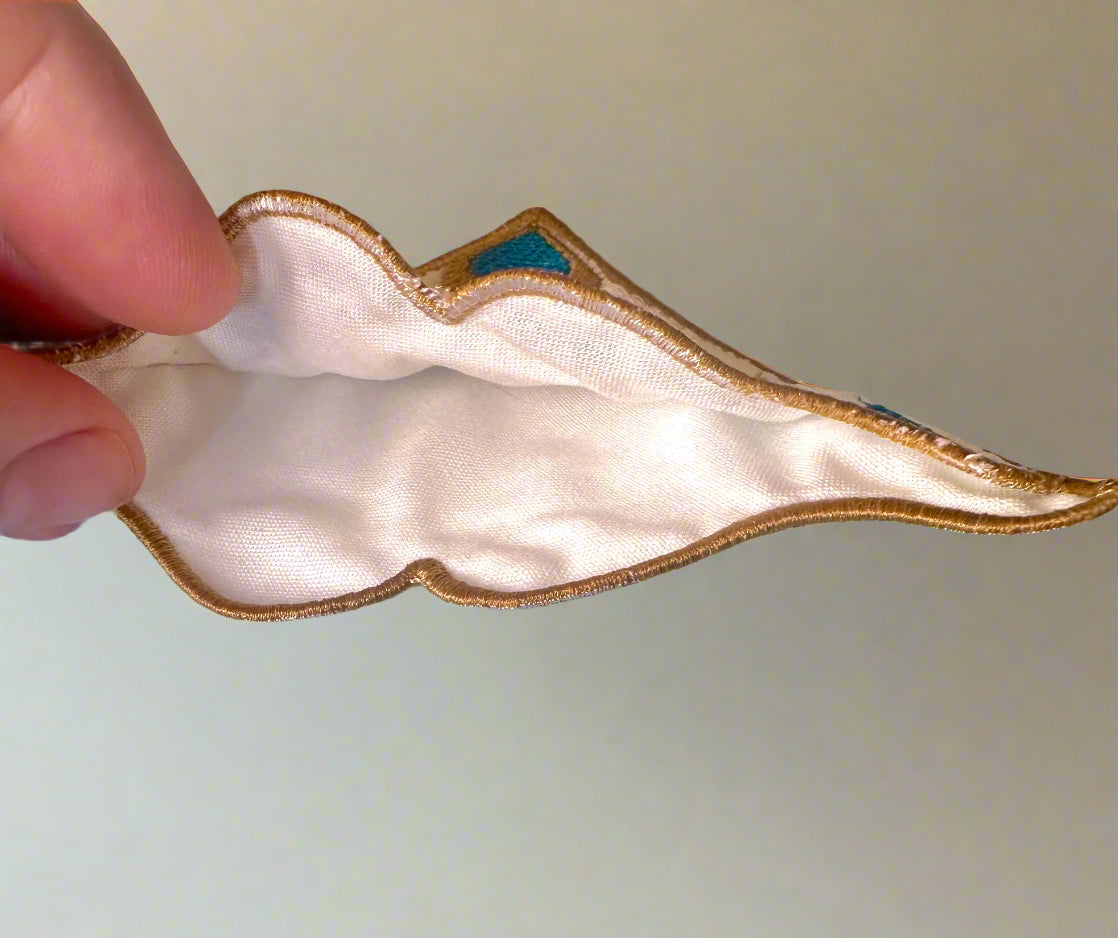 Corner bookmark showing opening