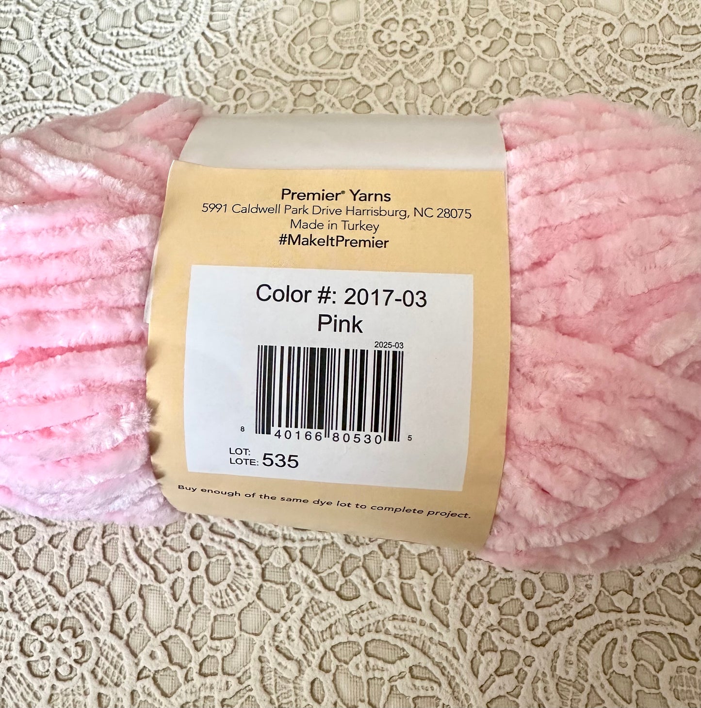 Premier Just Chenille Yarn – Pink