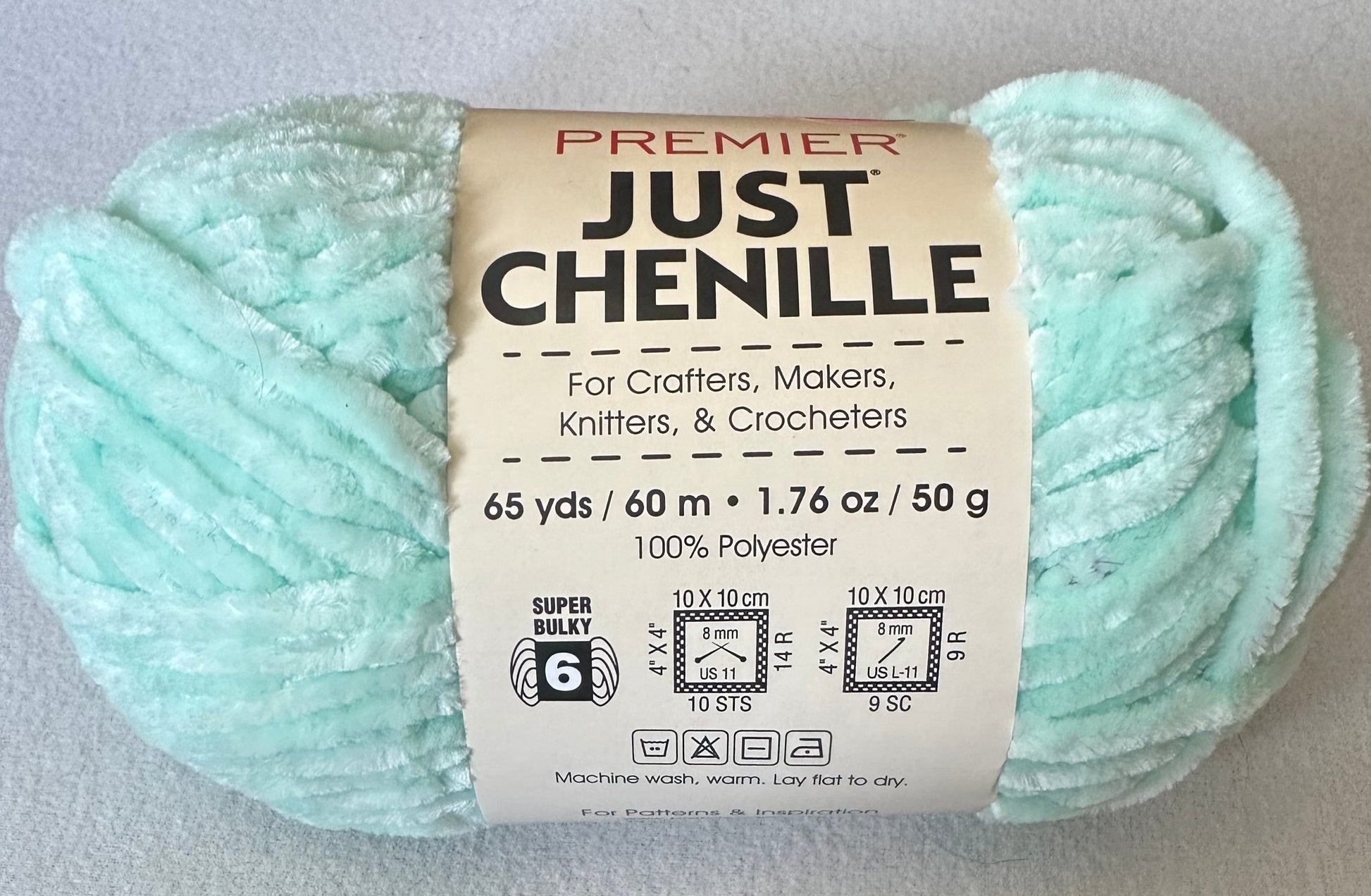 Premier Just Chenille Yarn – Mint (Color 2017-04)