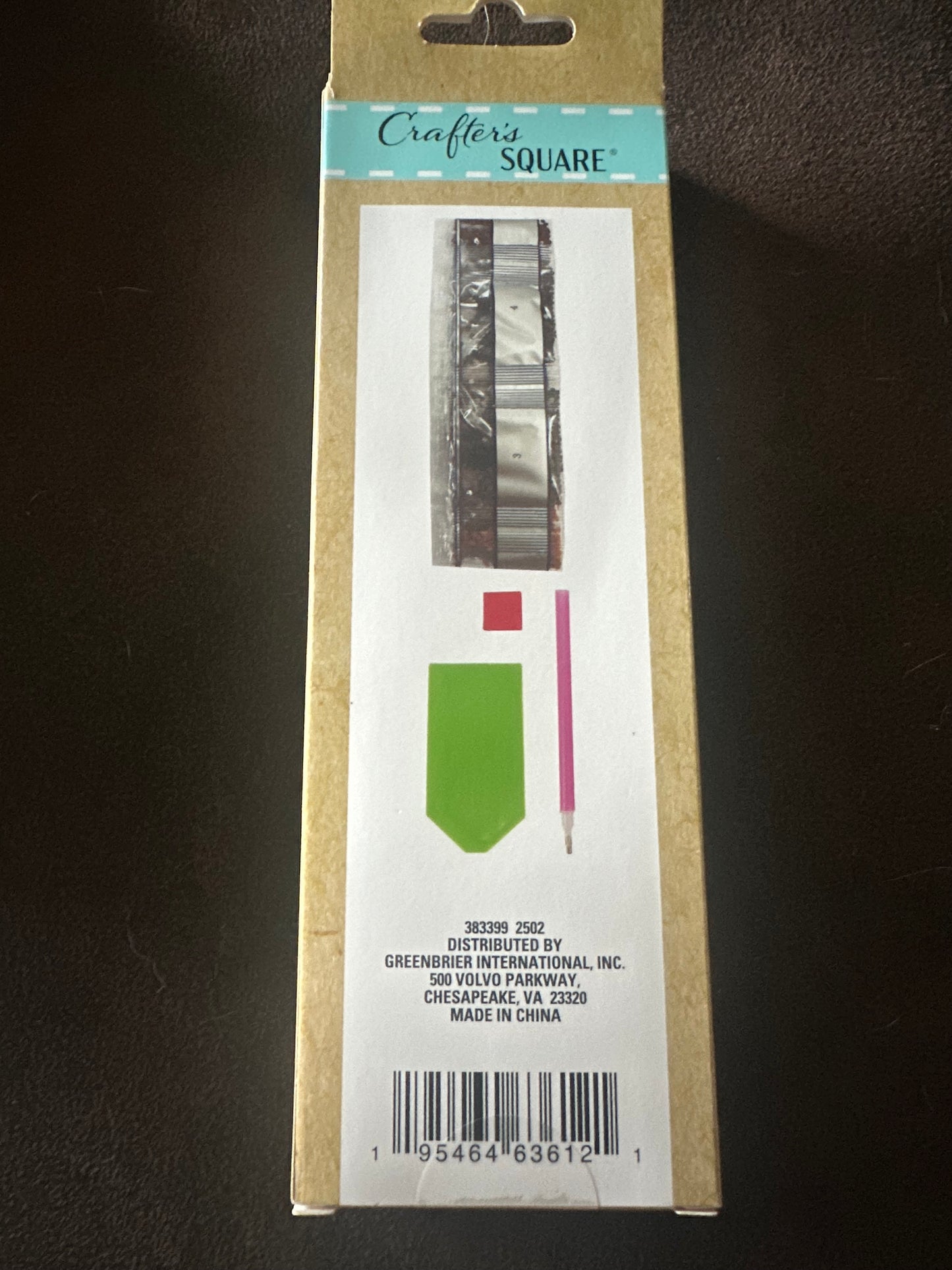 package contents of tray, gem pen, adhesive, and colored gems for kit