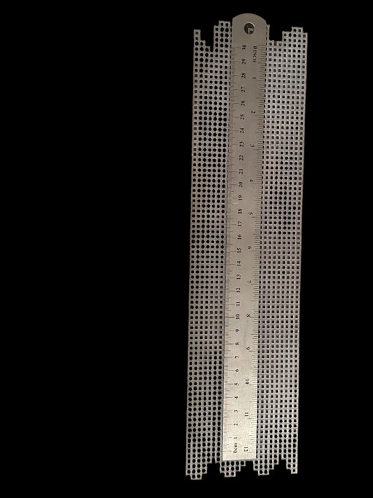 Rustic Precut Plastic Canvas Sign – 13.25" x 3.5", Uneven Edge Style