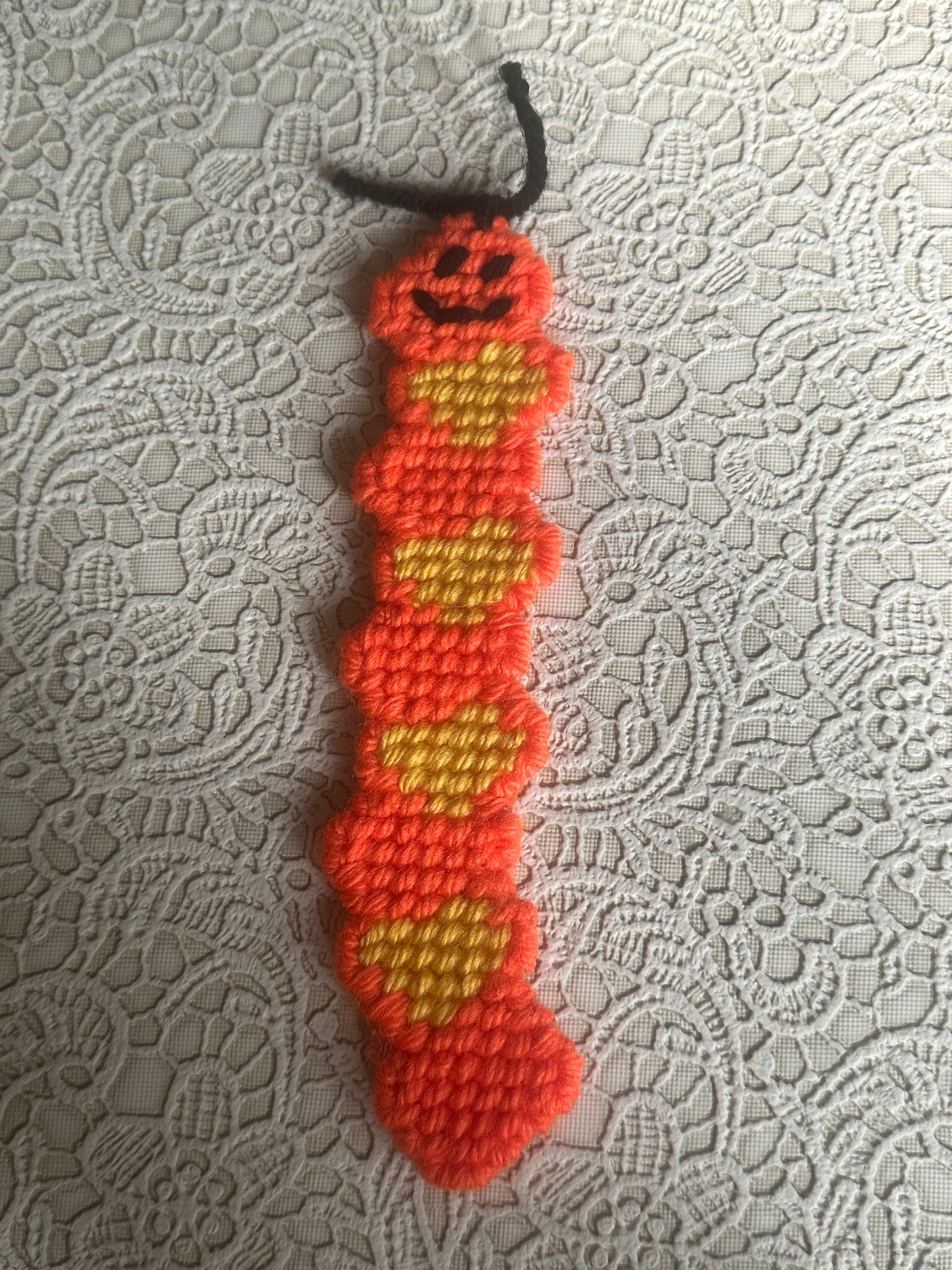 Caterpillar Bookmarks orange and yellow