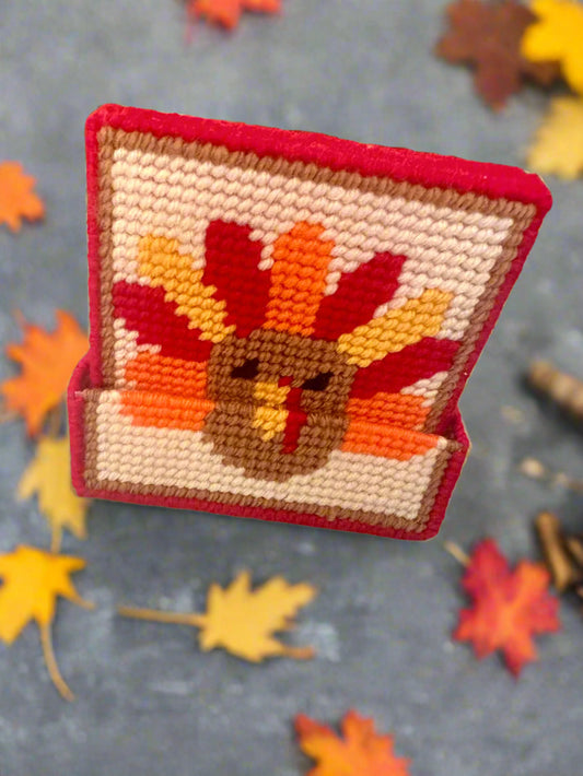 Plastic Canvas Turkey Coasters –