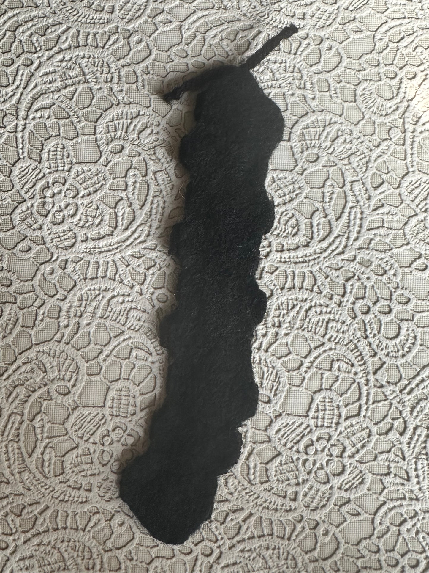 Caterpillar Bookmarks back black