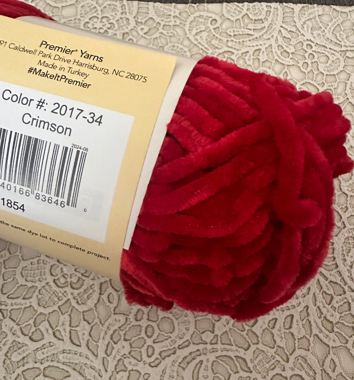 Premier Just Chenille Yarn – Crimson