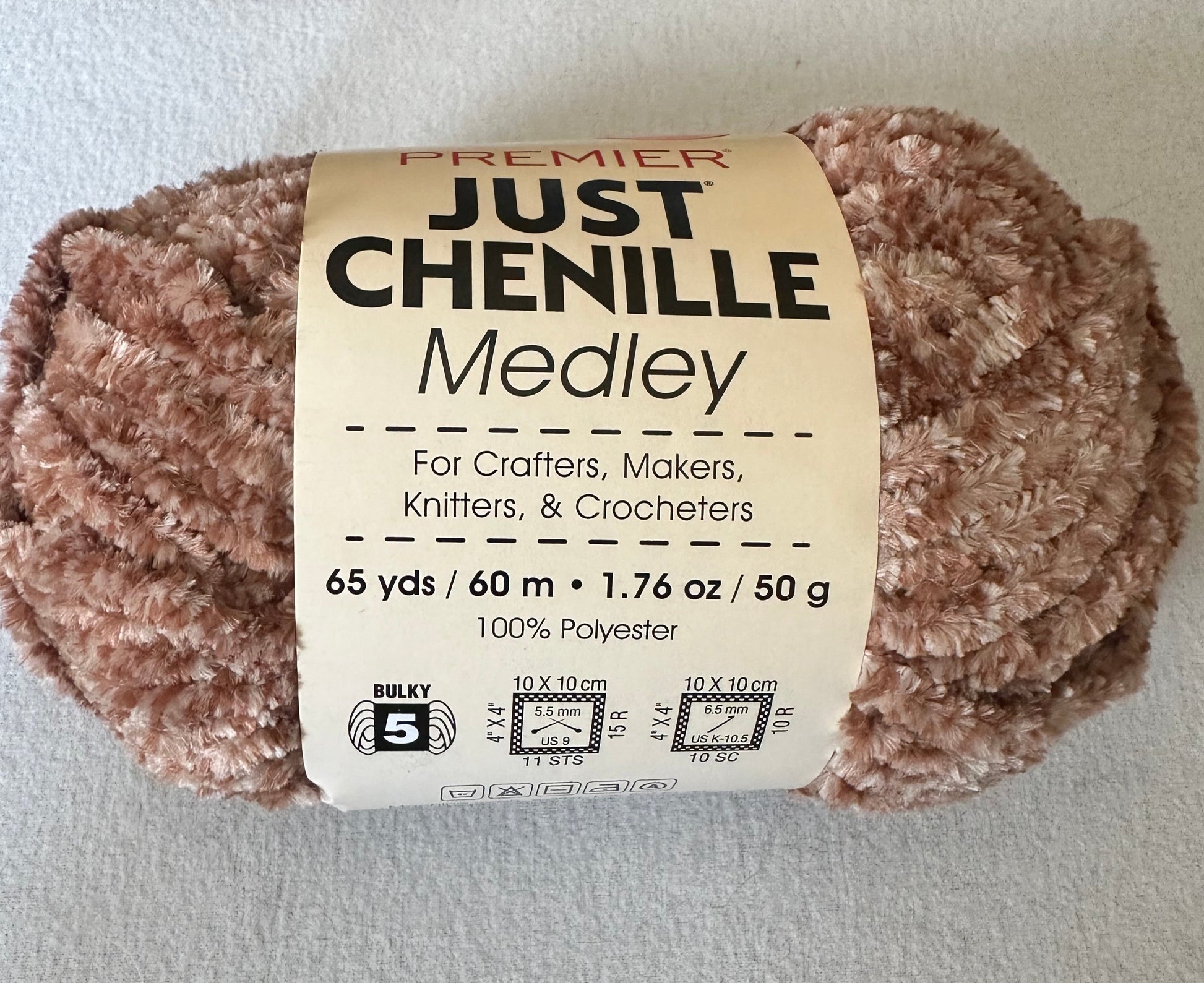 Premier Just Chenille Yarn – Tan (Color 2157-04)