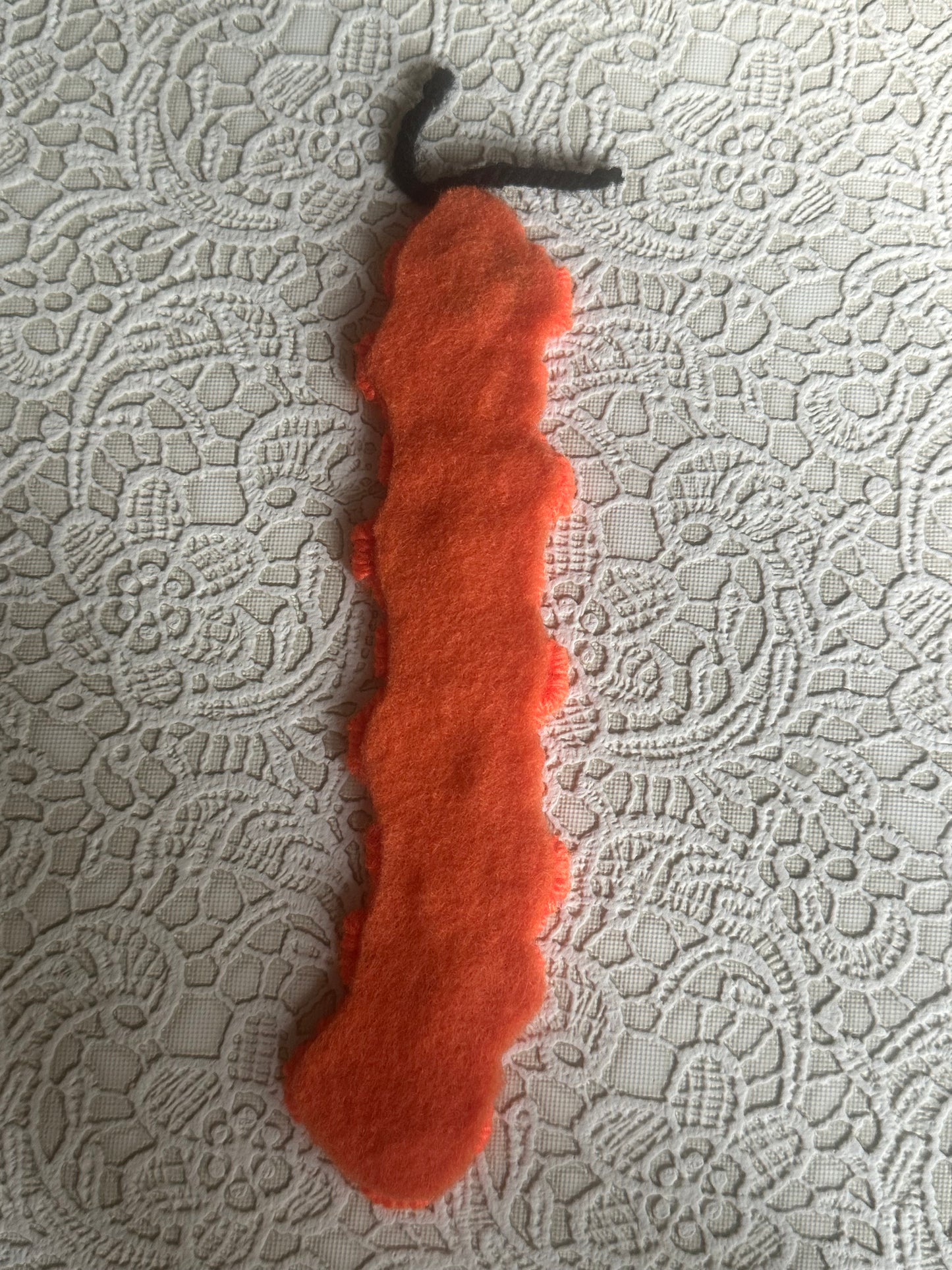 Caterpillar Bookmarks back orange