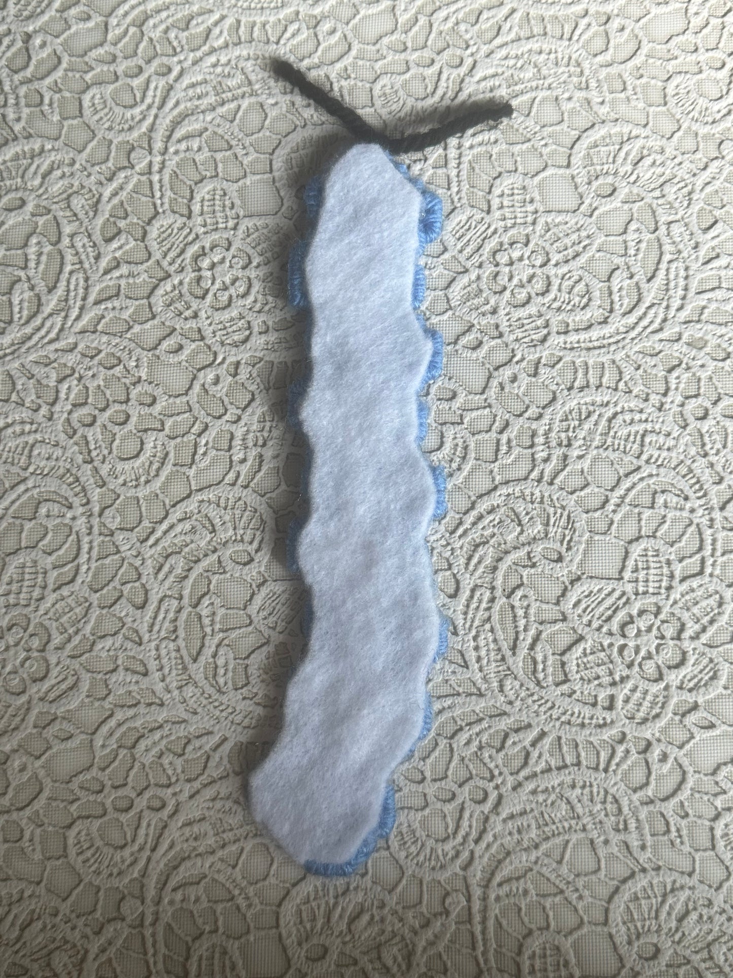Caterpillar Bookmarks back white