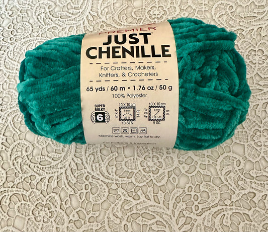 Premier Just Chenille Yarn – Deep Emerald