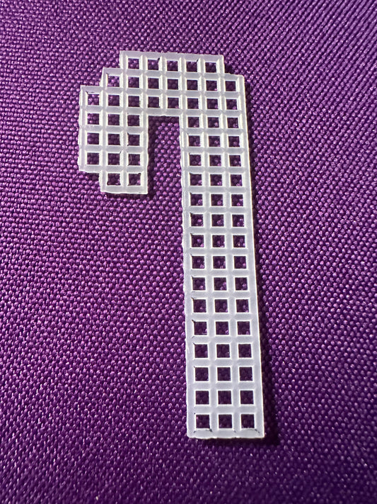 Precut plastic canvas candy cane