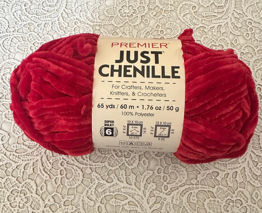 Premier Just Chenille Yarn – Crimson