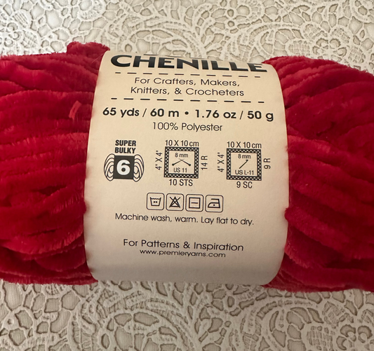 Premier Just Chenille Yarn – Crimson