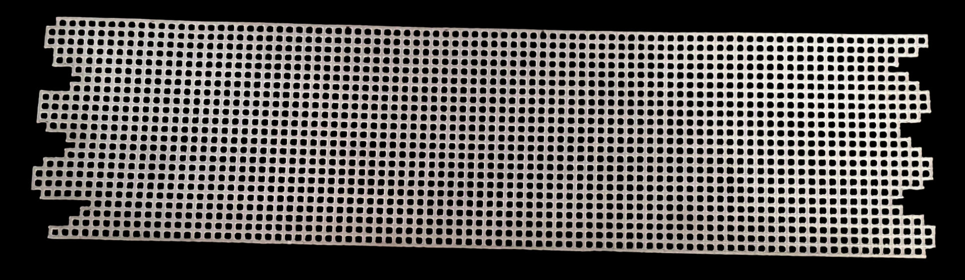 Rustic Precut Plastic Canvas Sign – 13.25" x 3.5", Uneven Edge Style