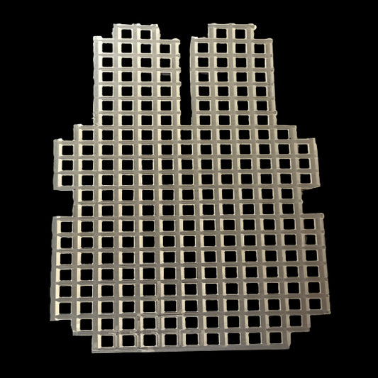 precut plastic canvas bunny cutout shape ready to stitch