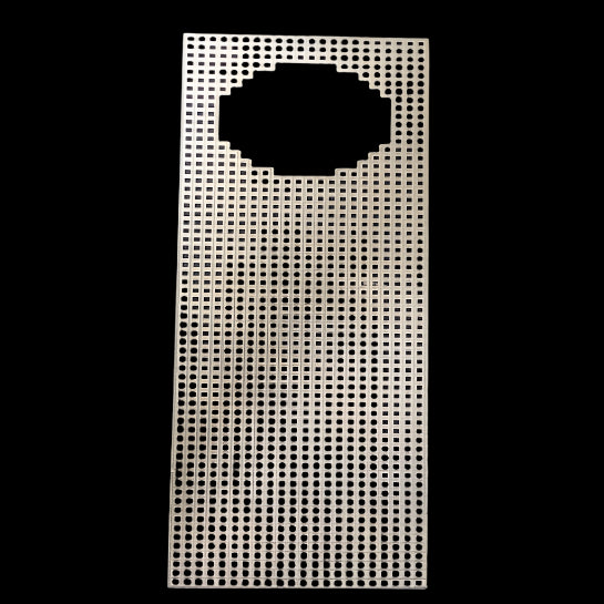 precut plastic canvas door hanger cutout shape ready to stitch