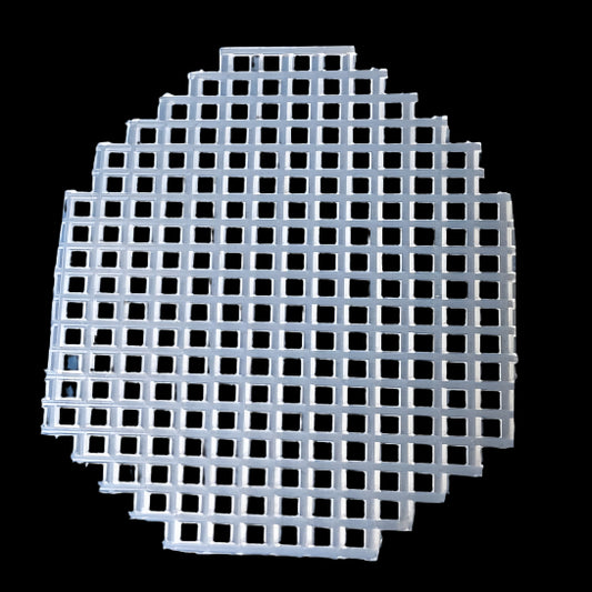 precut plastic canvas egg cutout shape ready to stitch