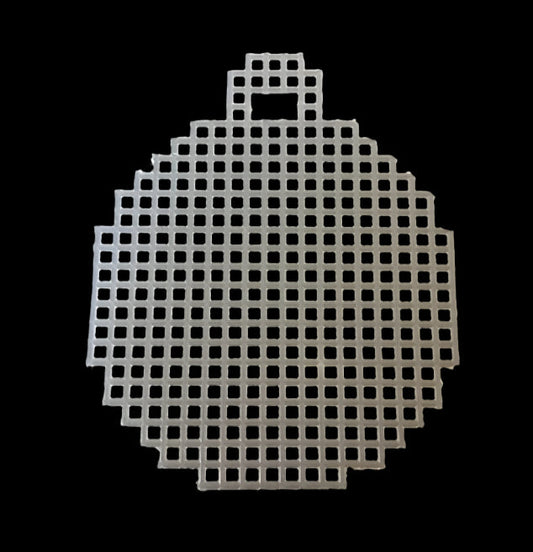 precut plastic canvas christmas ball ornament cutout