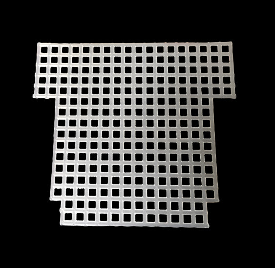 precut plastic canvas flower pot cutout shape ready to stitch