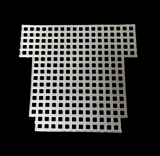 precut plastic canvas flower pot cutout shape ready to stitch