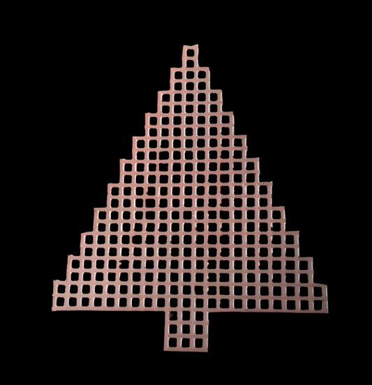 precut plastic canvas tree shape cutout ready to stitch