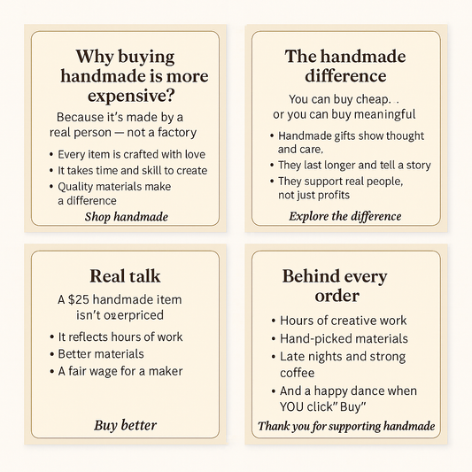 Why Buying Handmade Matters (Yes, Even If It Costs More) | Husky Ridge Crafts