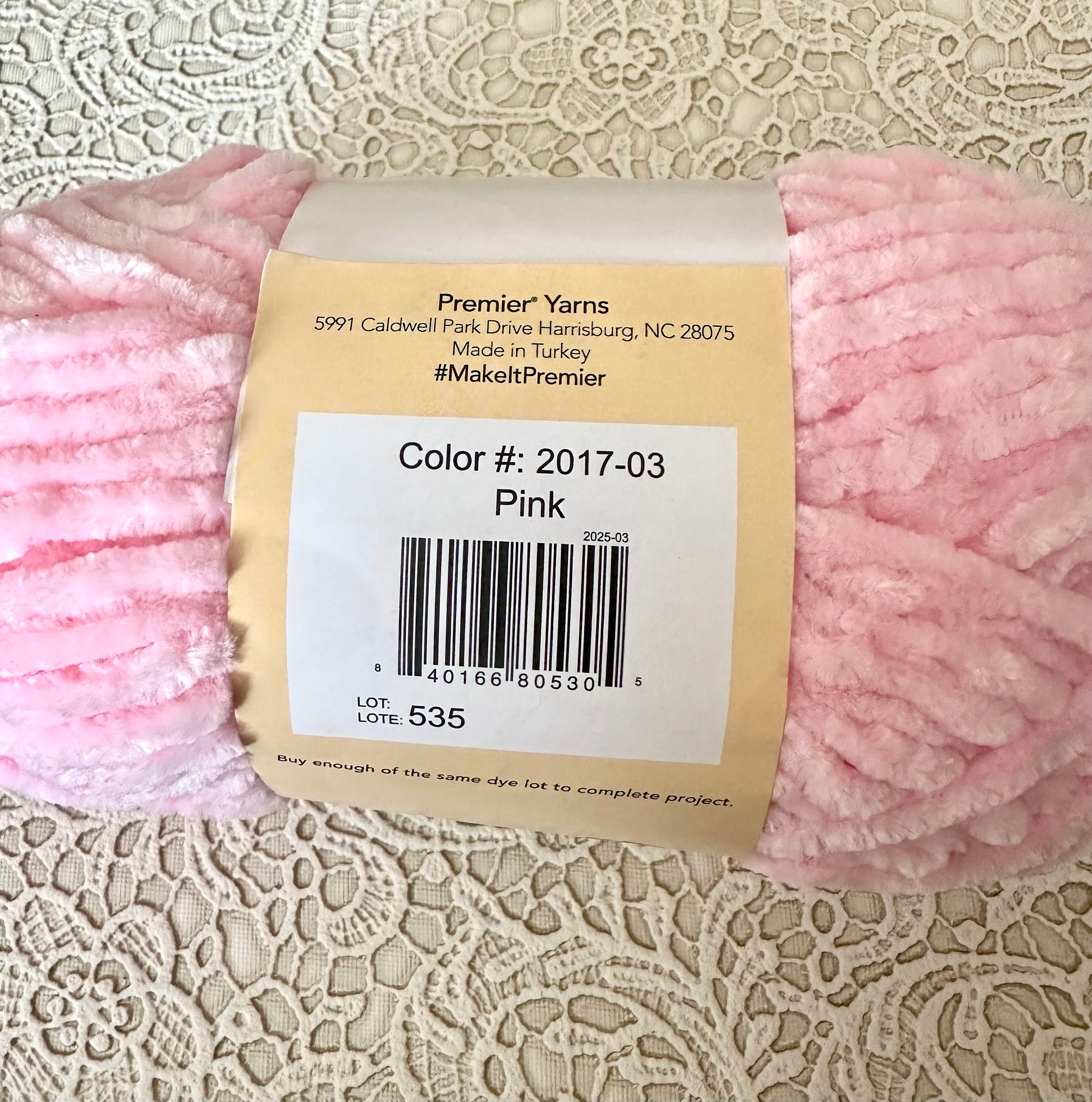 Premier Just Chenille Yarn – Pink 