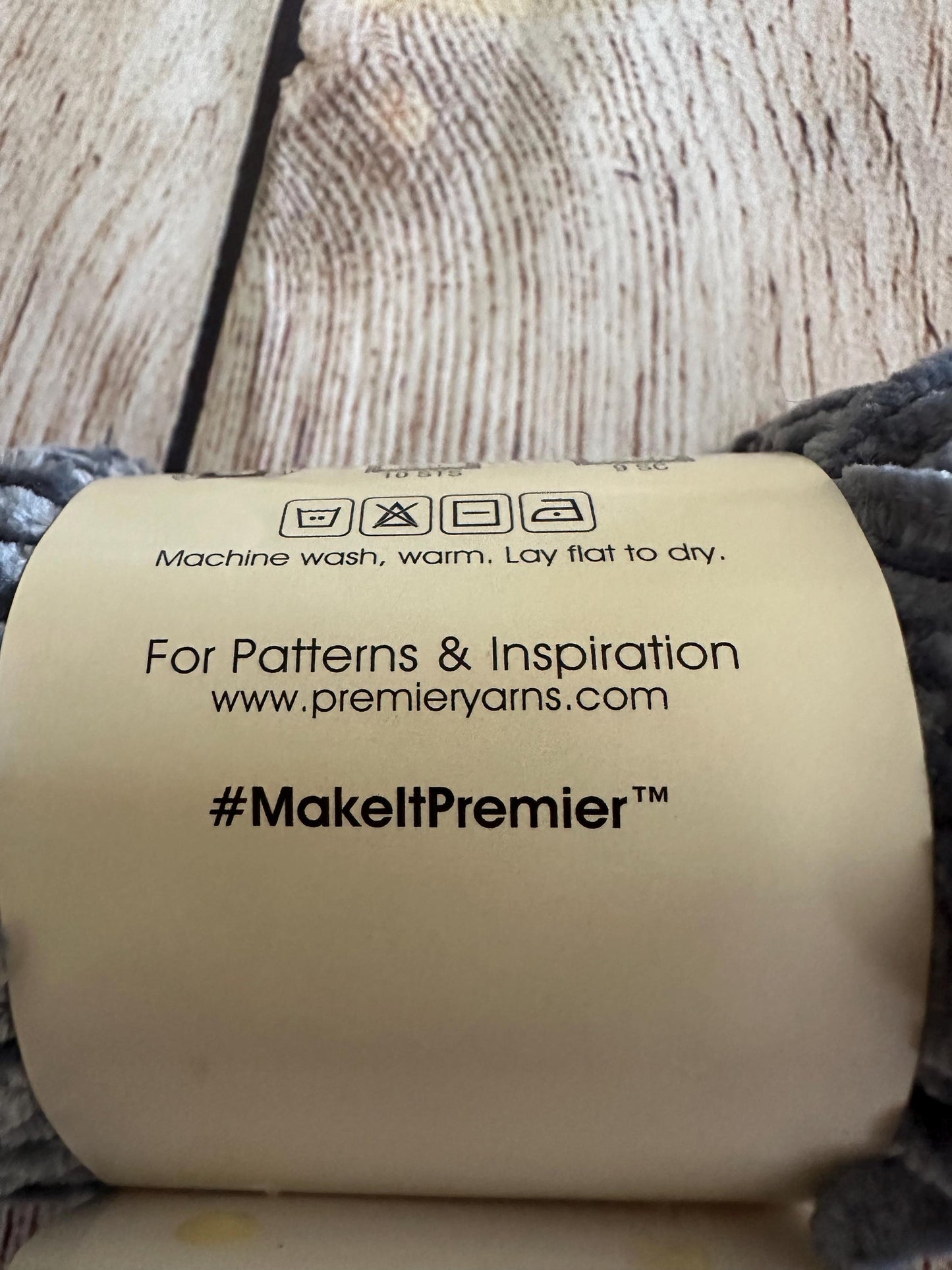 Premier Just Chenille Yarn – Gray (Color 2017-02) – Soft Polyester Yarn, 65 Yards