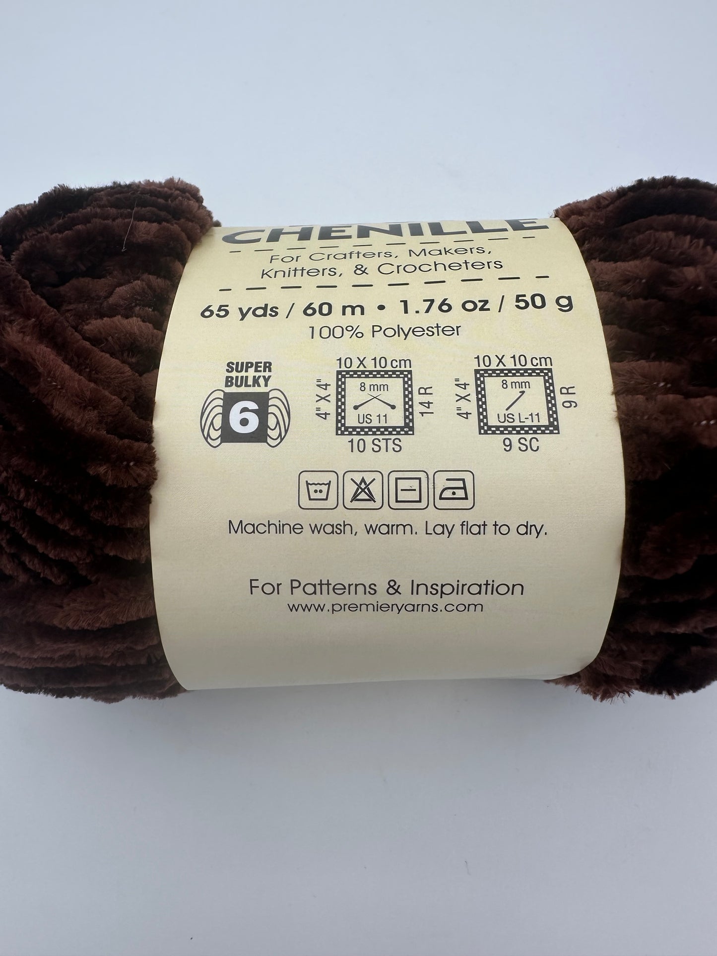 Premier Just Chenille Yarn – Cocoa (2017-36)