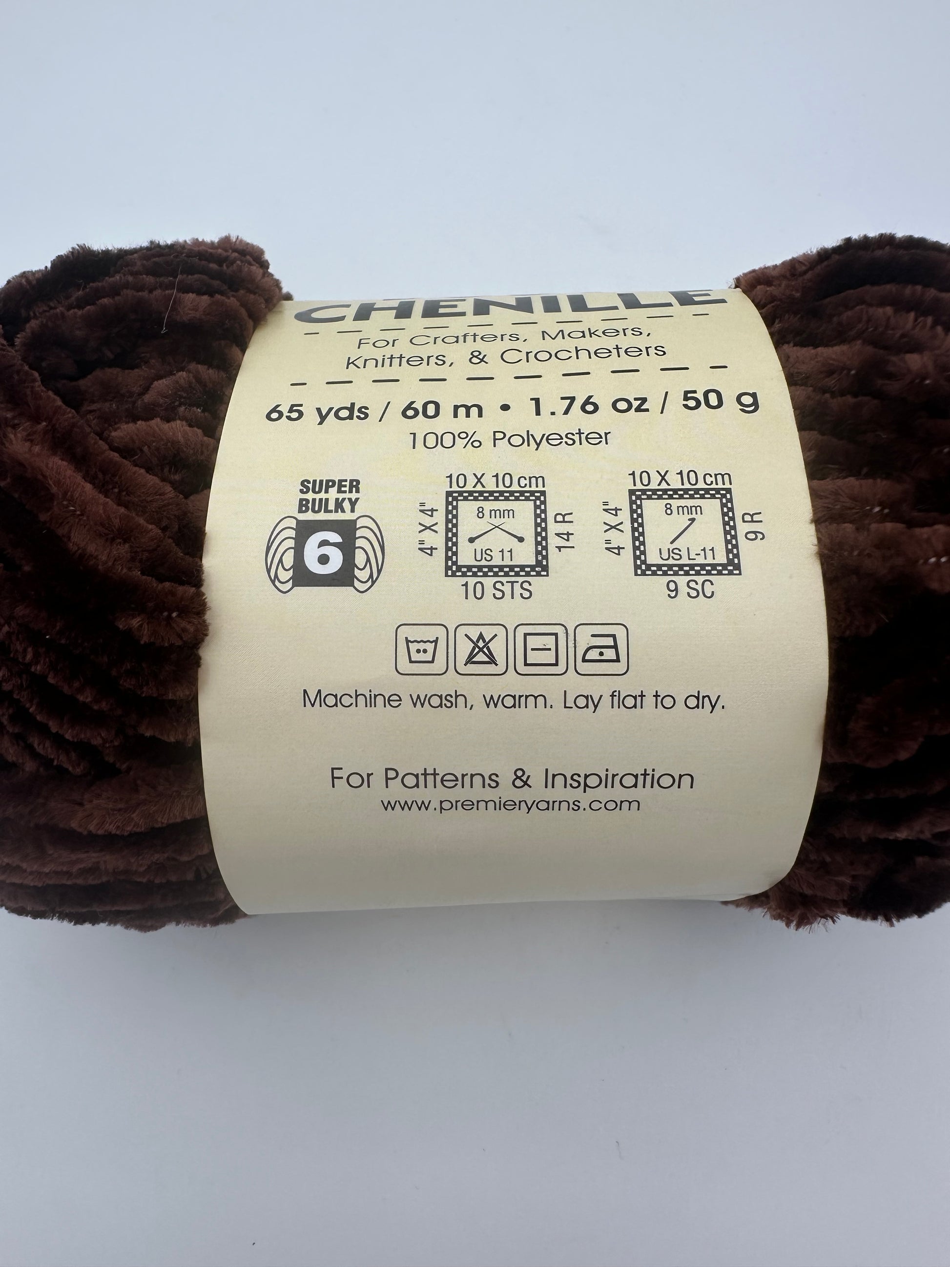 Premier Just Chenille Yarn – Cocoa (2017-36)