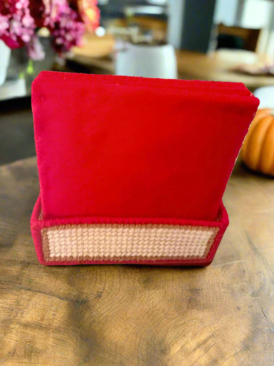 Plastic Canvas Turkey Coasters – Set of 4 with Holder
