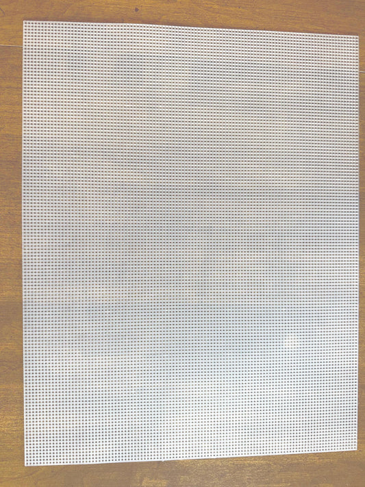 10 Mesh Plastic Canvas Sheet – Clear 10.625 x 13.625 