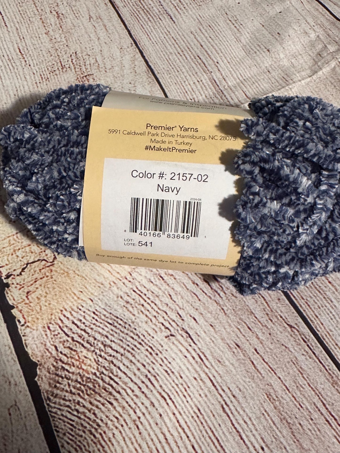 Premier Just Chenille Medley Yarn – Navy | Color 2157-02