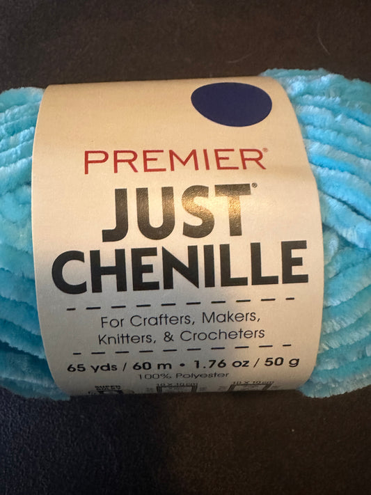 Premier Just Chenille Yarn – Aqua | Color 2017-13