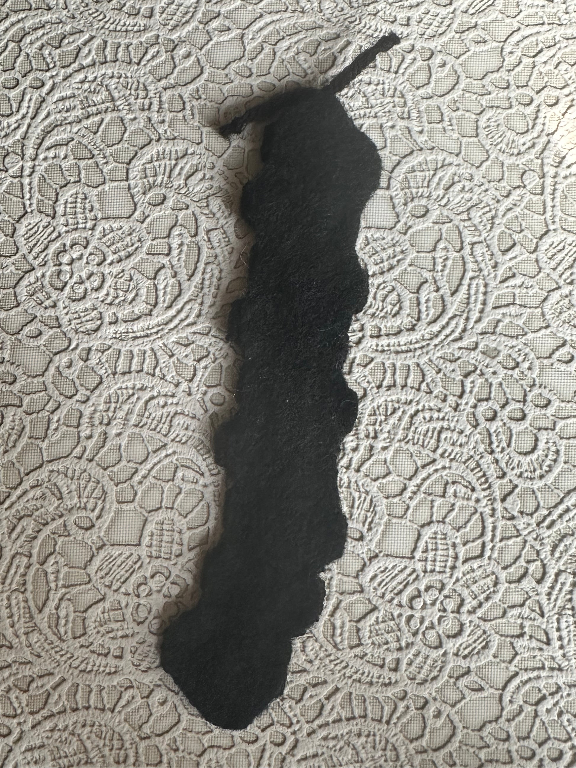 Caterpillar Bookmarks back black