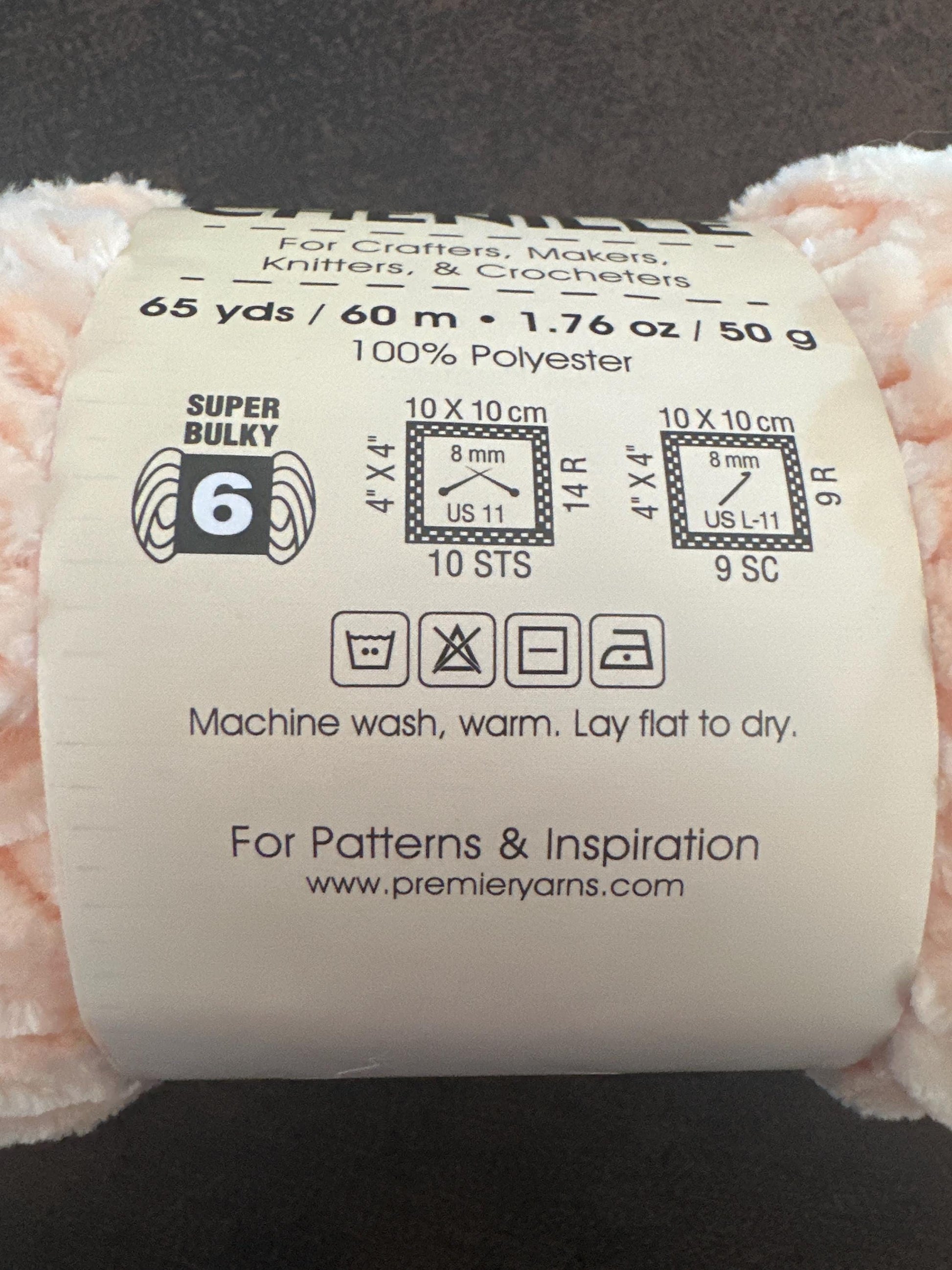 Premier Just Chenille Yarn – Oyster (Color 2017-04) – Soft Super Bulky Polyester Yarn, 65 Yards