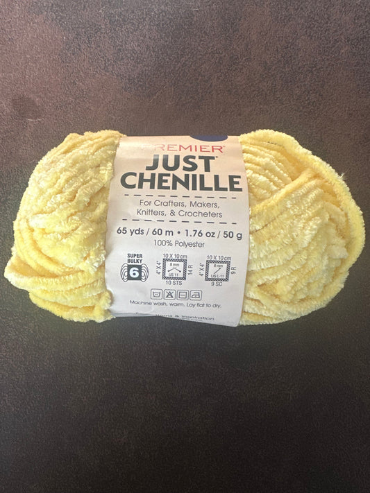 Premier Just Chenille Yarn – Lemon | Color 2017-14