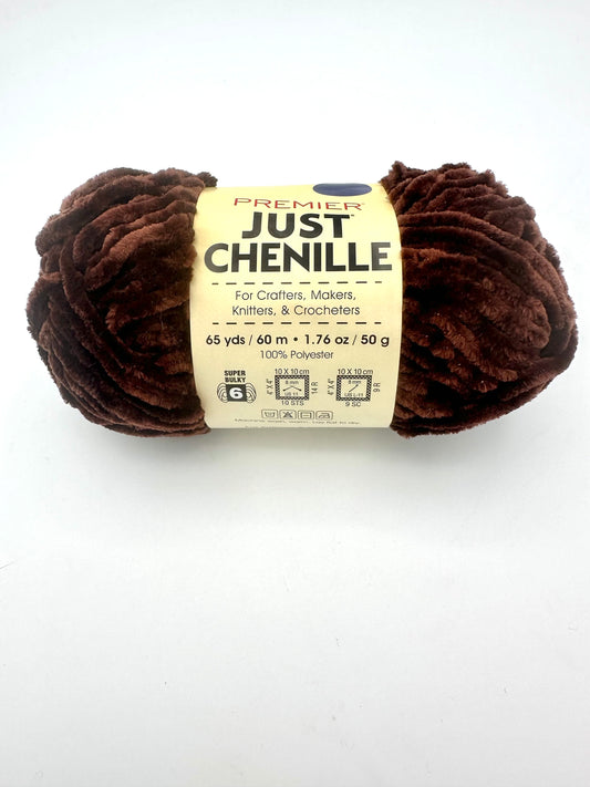 Premier Just Chenille Yarn – Cocoa (2017-36)