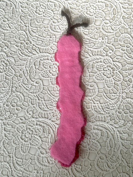 Caterpillar Bookmarks back- pink