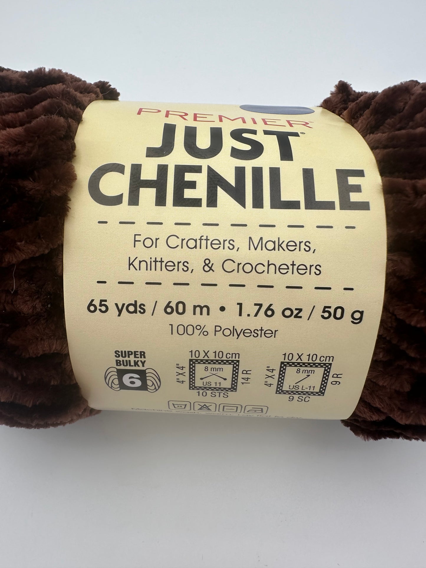 Premier Just Chenille Yarn – Cocoa (2017-36)