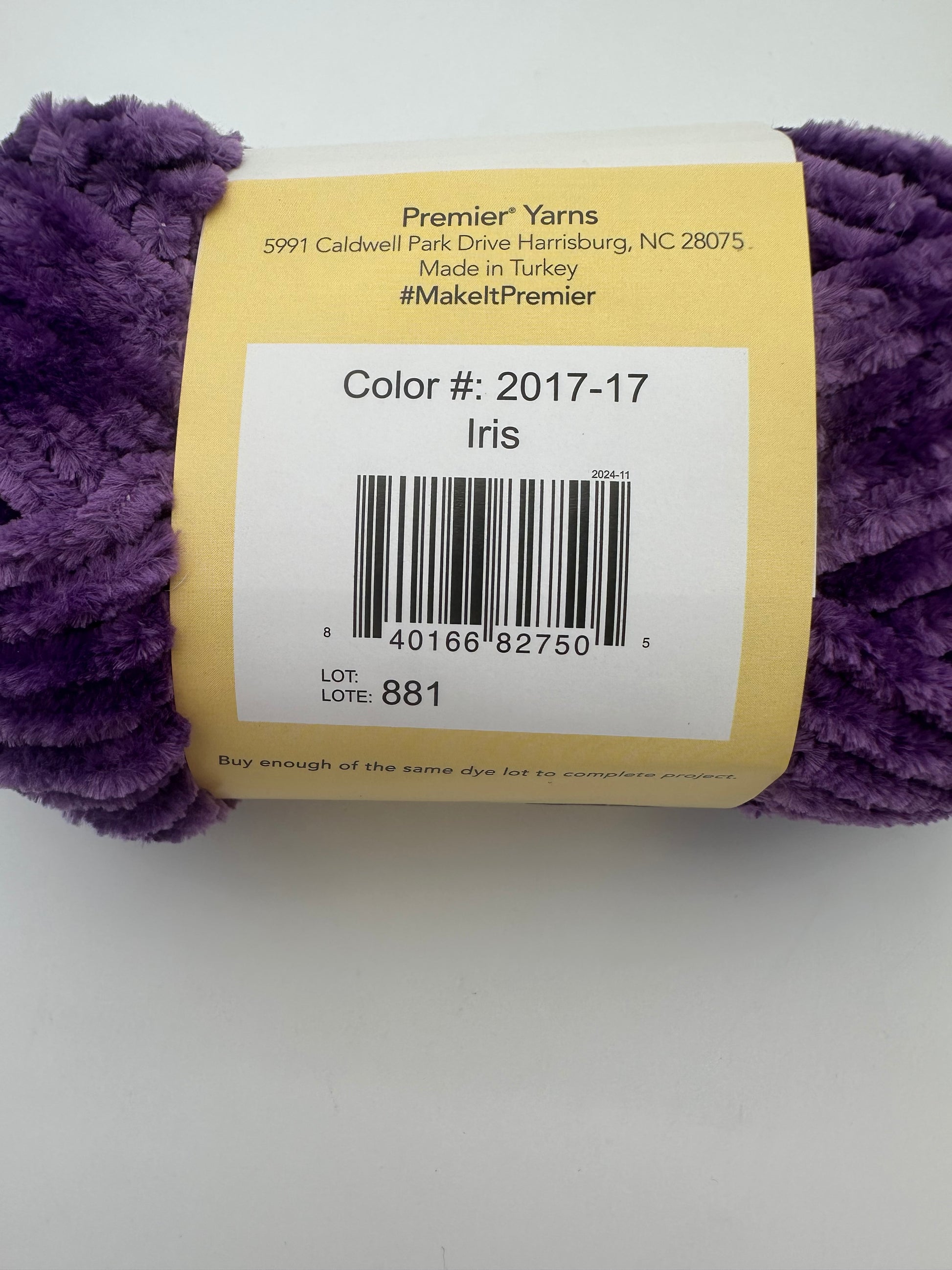 Premier Just Chenille Yarn – Iris (2017-17)