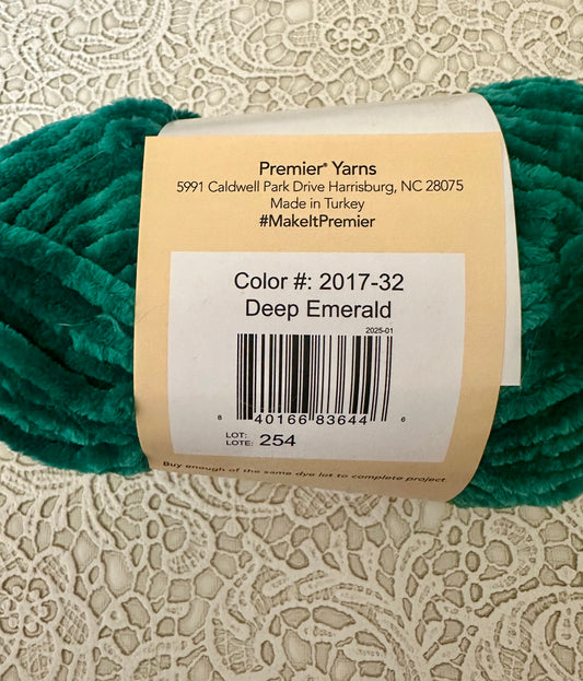 Premier Just Chenille Yarn – Deep Emerald 