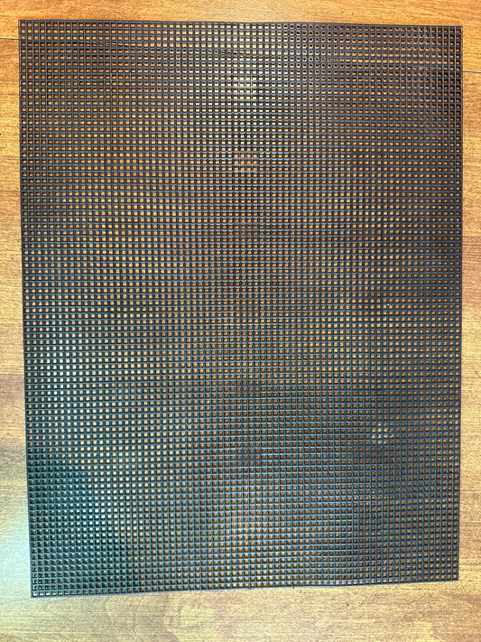 7 Mesh Black Plastic Canvas Sheet – 10.5 x 13.5 Inch