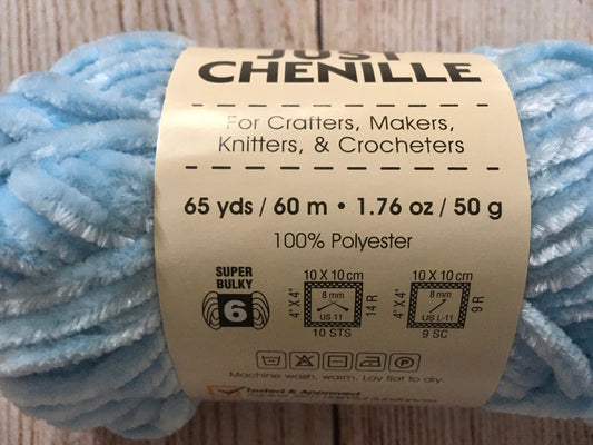 Premier Just Chenille Yarn – Light Blue 