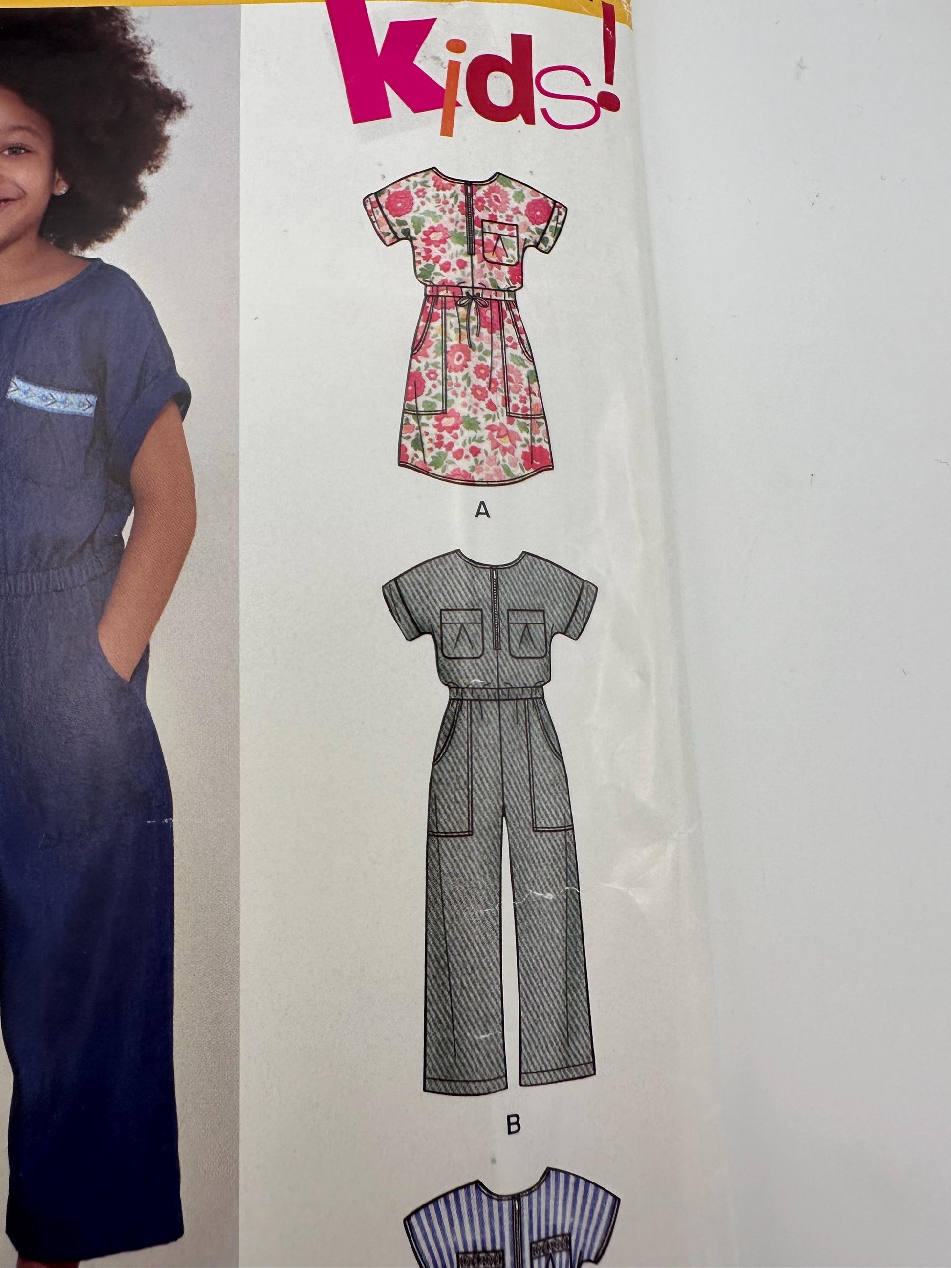 New Look N6612 Girls' Dress, Romper & Jumpsuit Sewing Pattern | Sizes 3–14 | Uncut