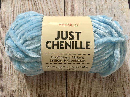 Premier Just Chenille Yarn – Light Blue 
