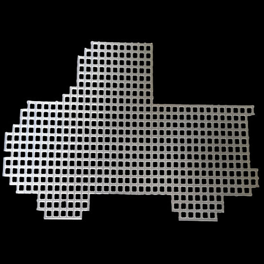 plastic canvas truck cutout